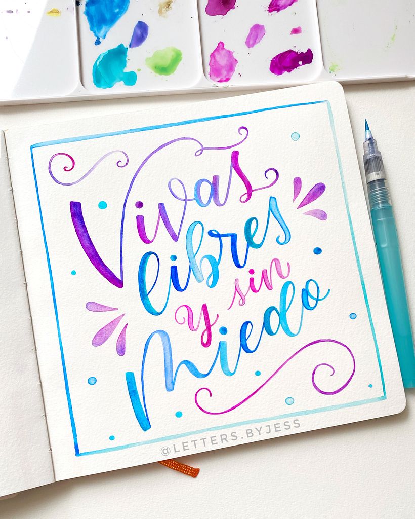 Colección: Letras con acuarelas  1