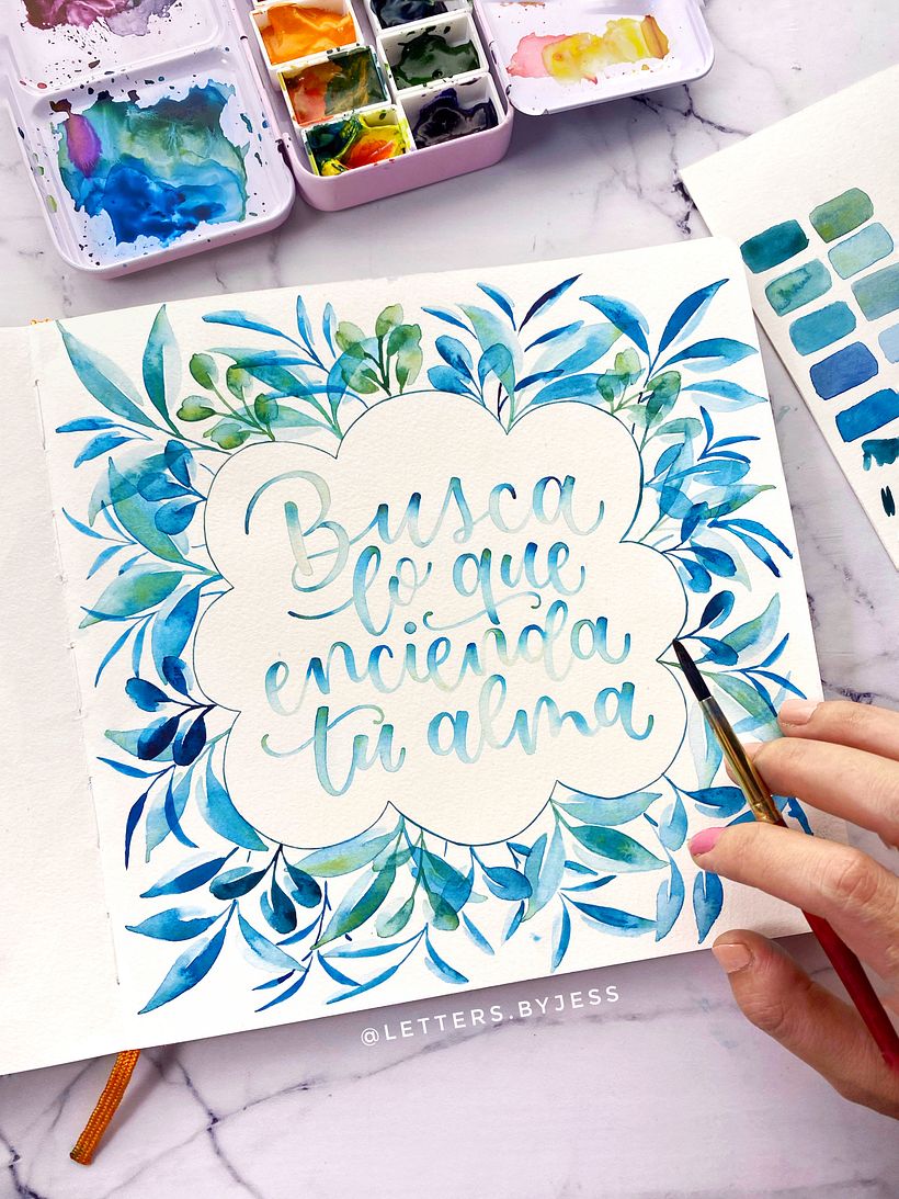 Colección: Letras y acuarelas botánicas  1