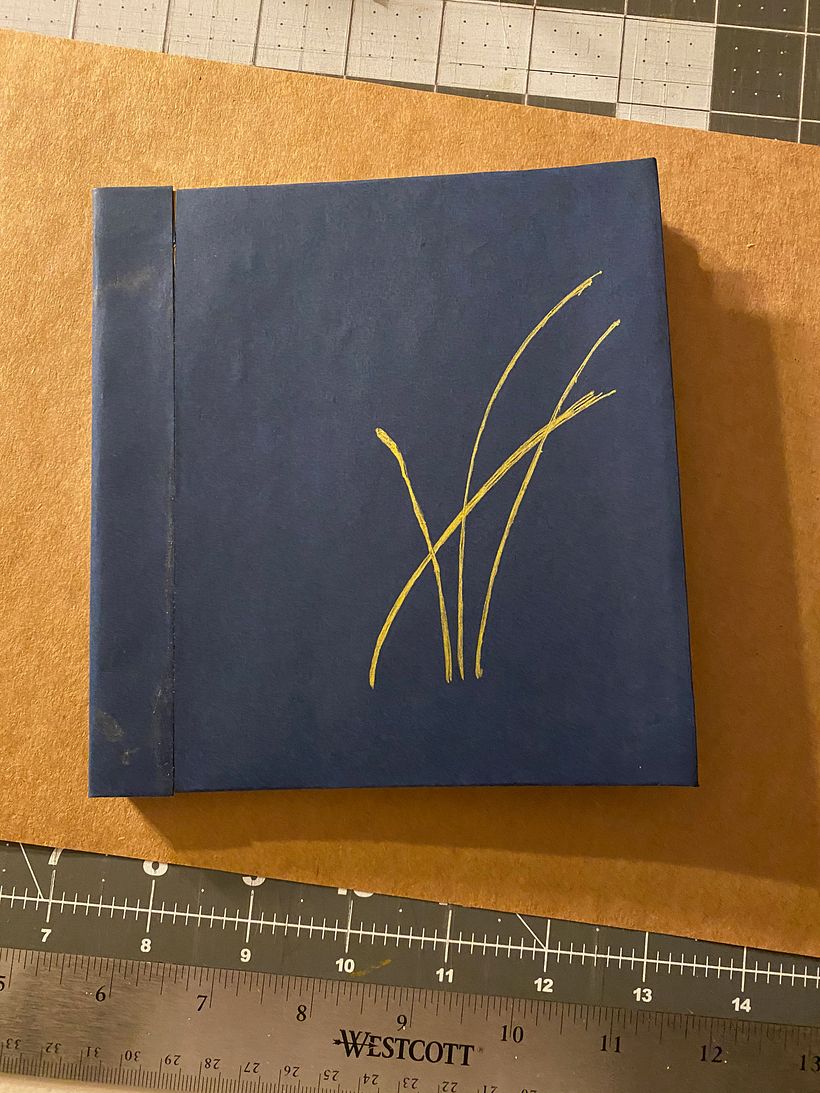 My second go of the course. I used cardstock for the cover.