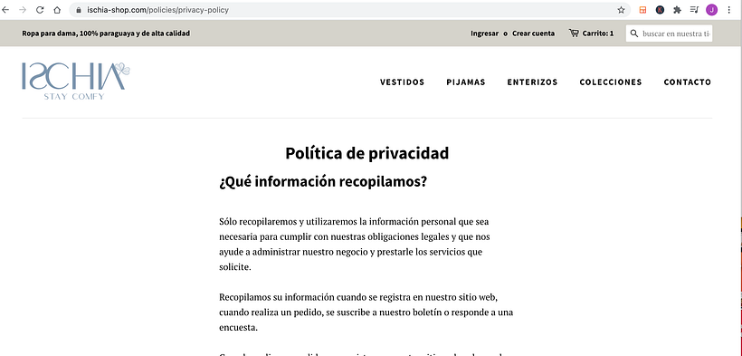 Politica de privacidad