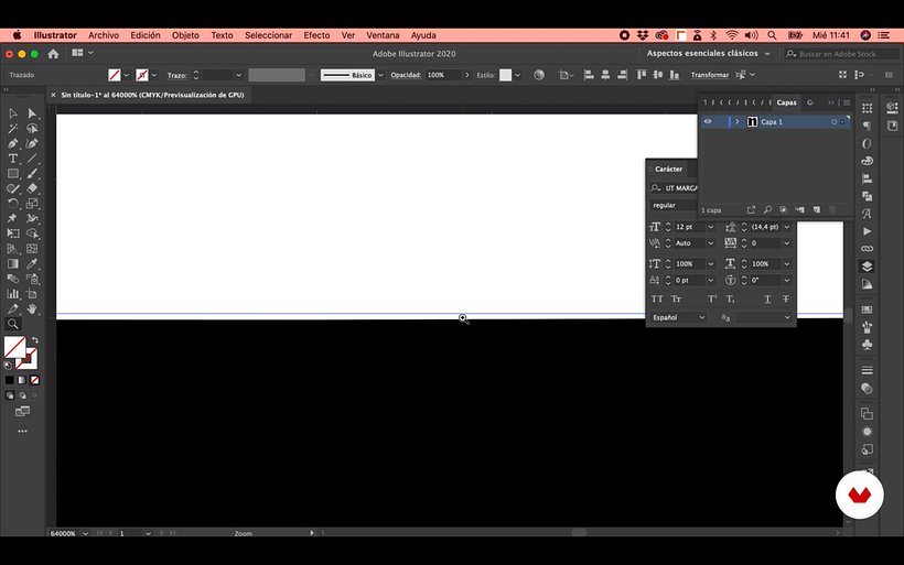 En Illustrator puede ser complicado alinear varios puntos correctamente.