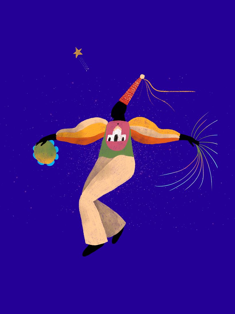 Meu projeto do curso: Ilustração flat com Photoshop - Dia de Reis -1