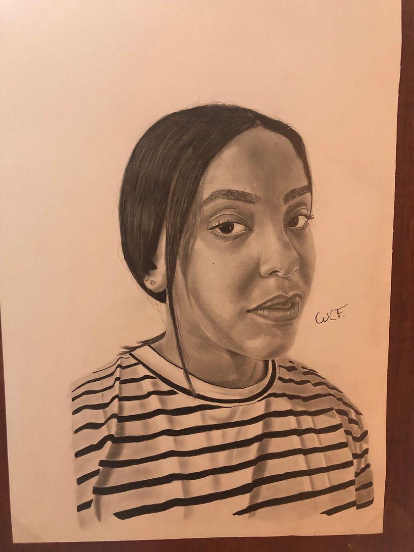 My project in Realistic Portrait with Graphite Pencil course 5