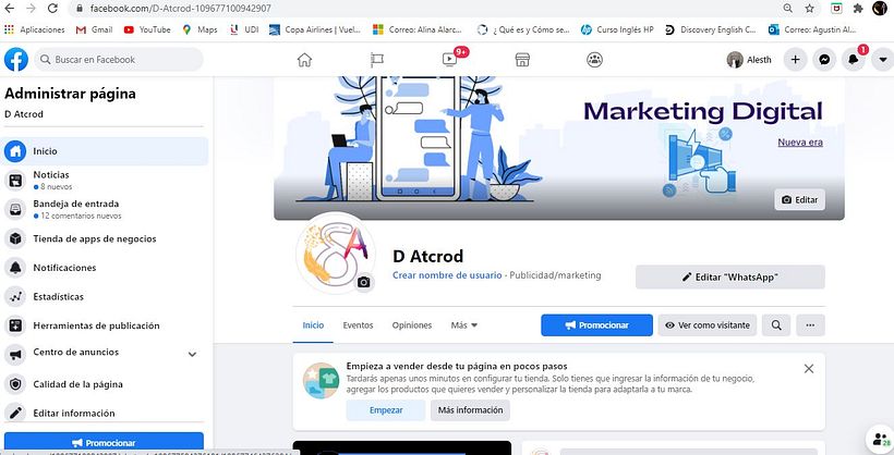 Aquí dejo mi página de Facebook que creé para mi pequeño emprendimiento.