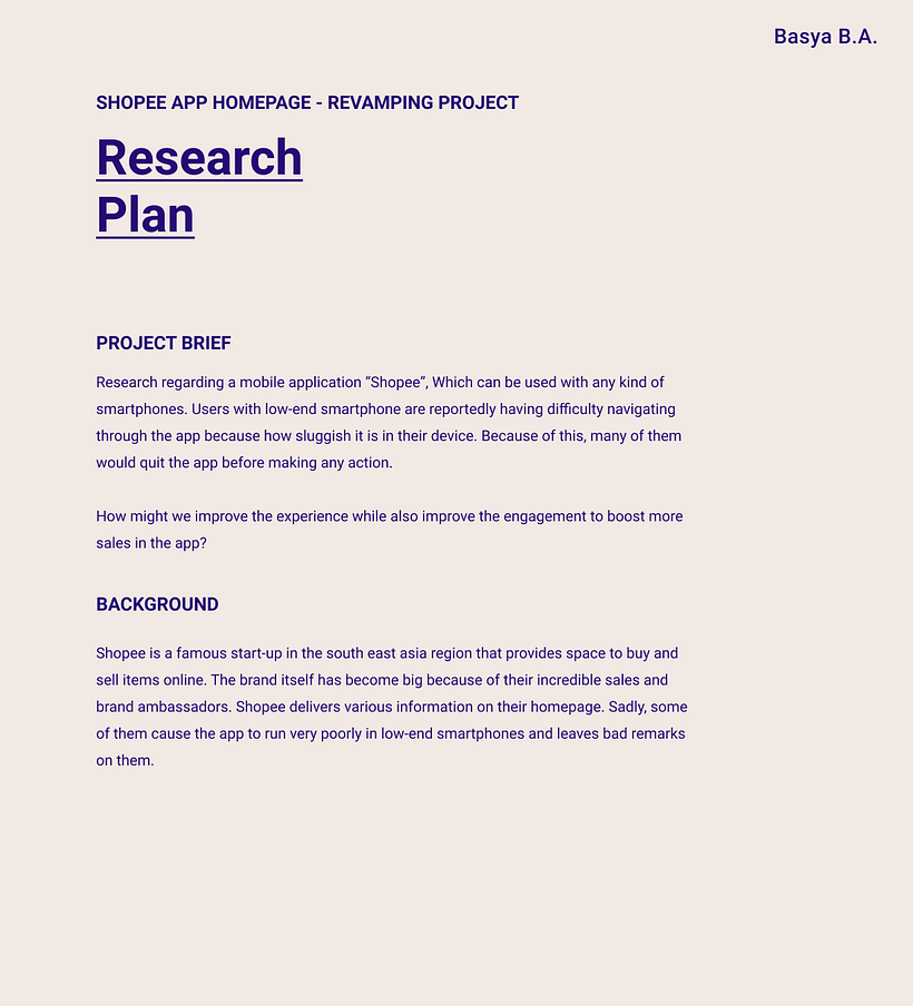 Shopee App Homepage - Revamp Project 1