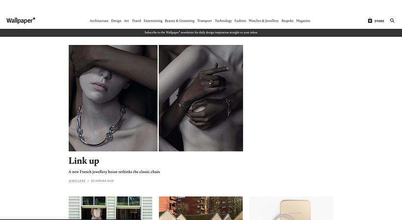 Te recomendamos incluir la revista Wallpaper en tu listado de favoritas.