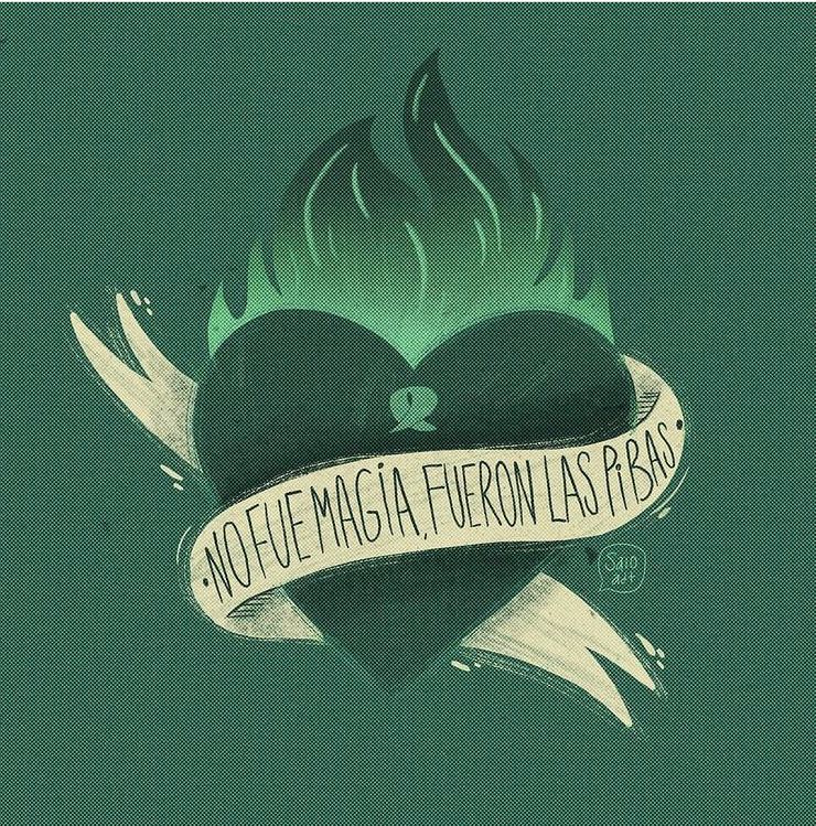 El icono del pañuelo de Las Madres de Plaza de Mayo en la ilustración de @___saio.