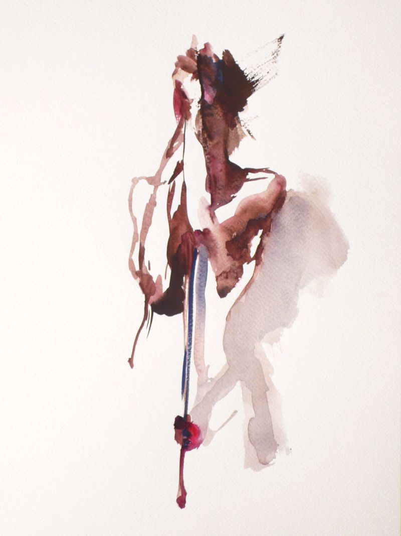 Cuerpo Etereo Series 1 - Untitled - watercolor on paper