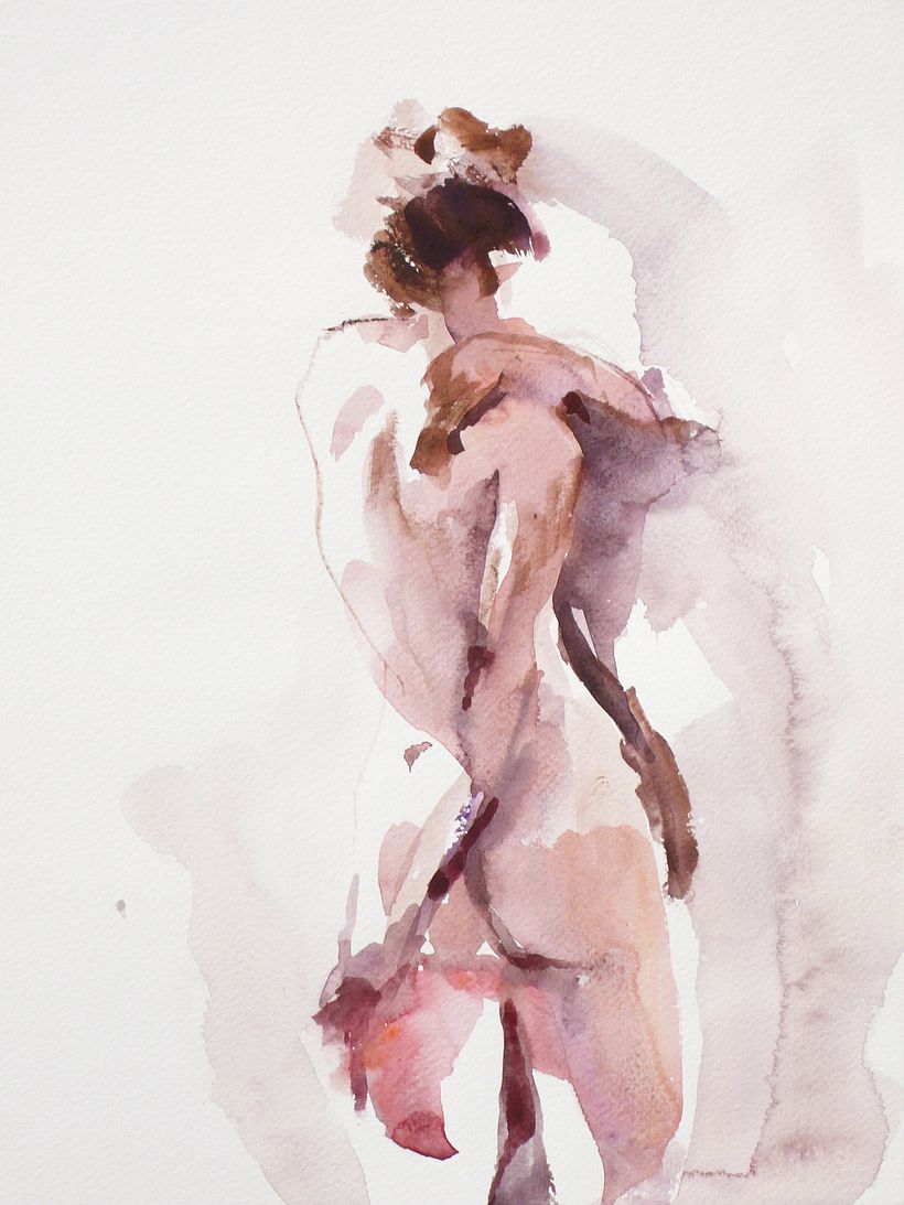 Cuerpo Etereo Series 1 - Untitled - watercolor on paper