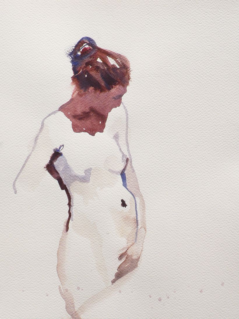 Cuerpo Etereo Series 1 - Untitled - watercolor on paper