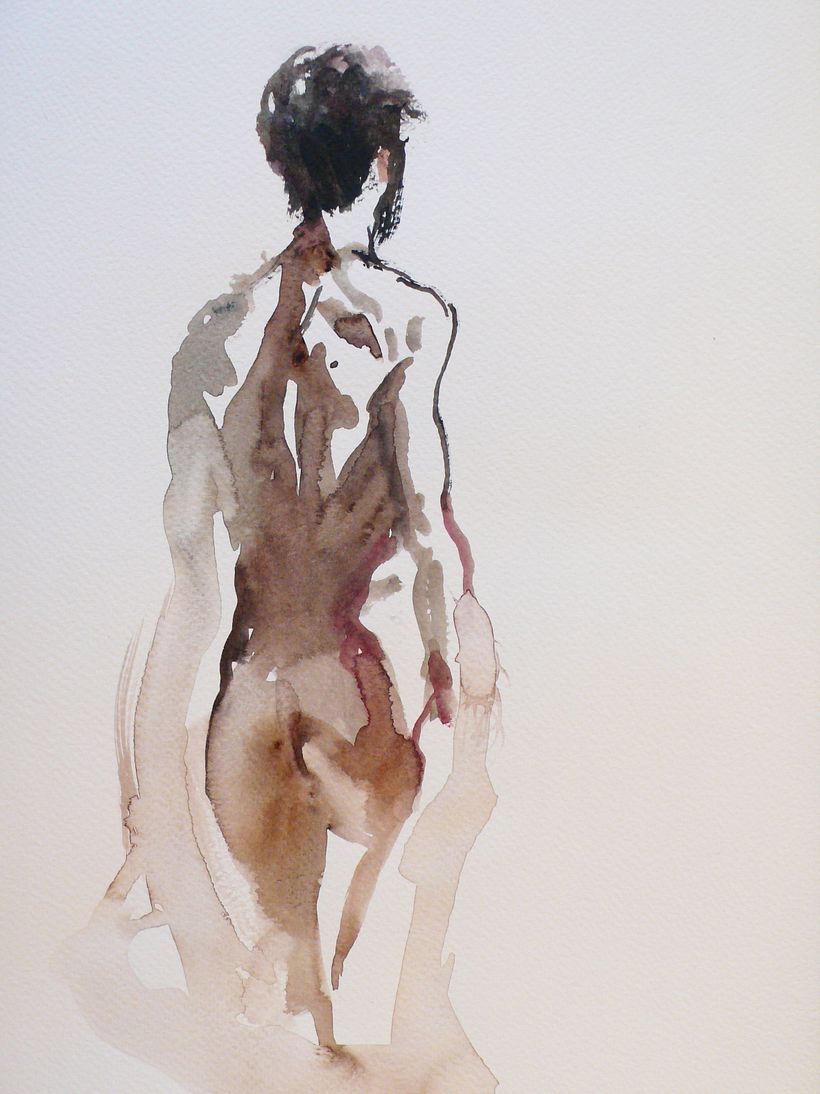 Cuerpo Etereo Series 1 - Untitled - watercolor on paper