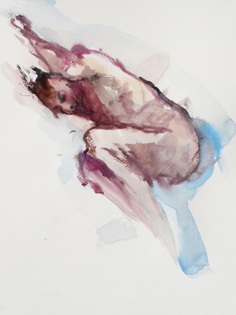 Cuerpo Etereo Series 1 - Untitled - watercolor on paper