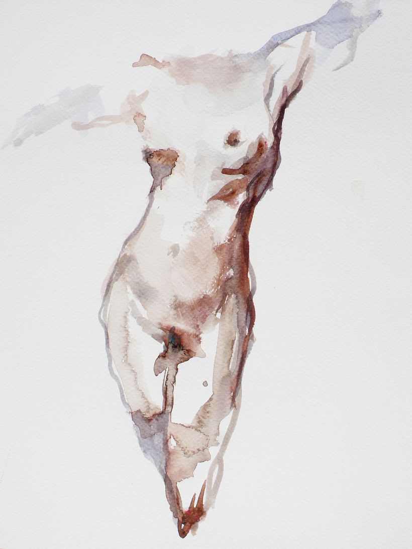 Cuerpo Etereo Series 1 - Untitled - watercolor on paper