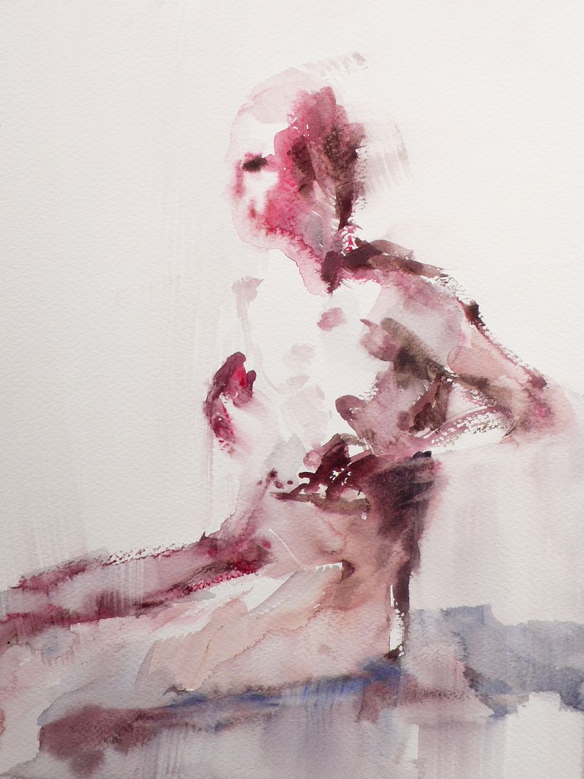 Cuerpo Etereo Series 1 - Untitled - watercolor on paper