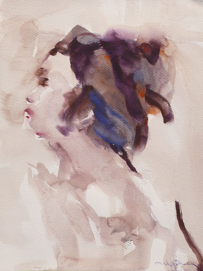 Corpo Etereo #42, watercolor on paper, 2011