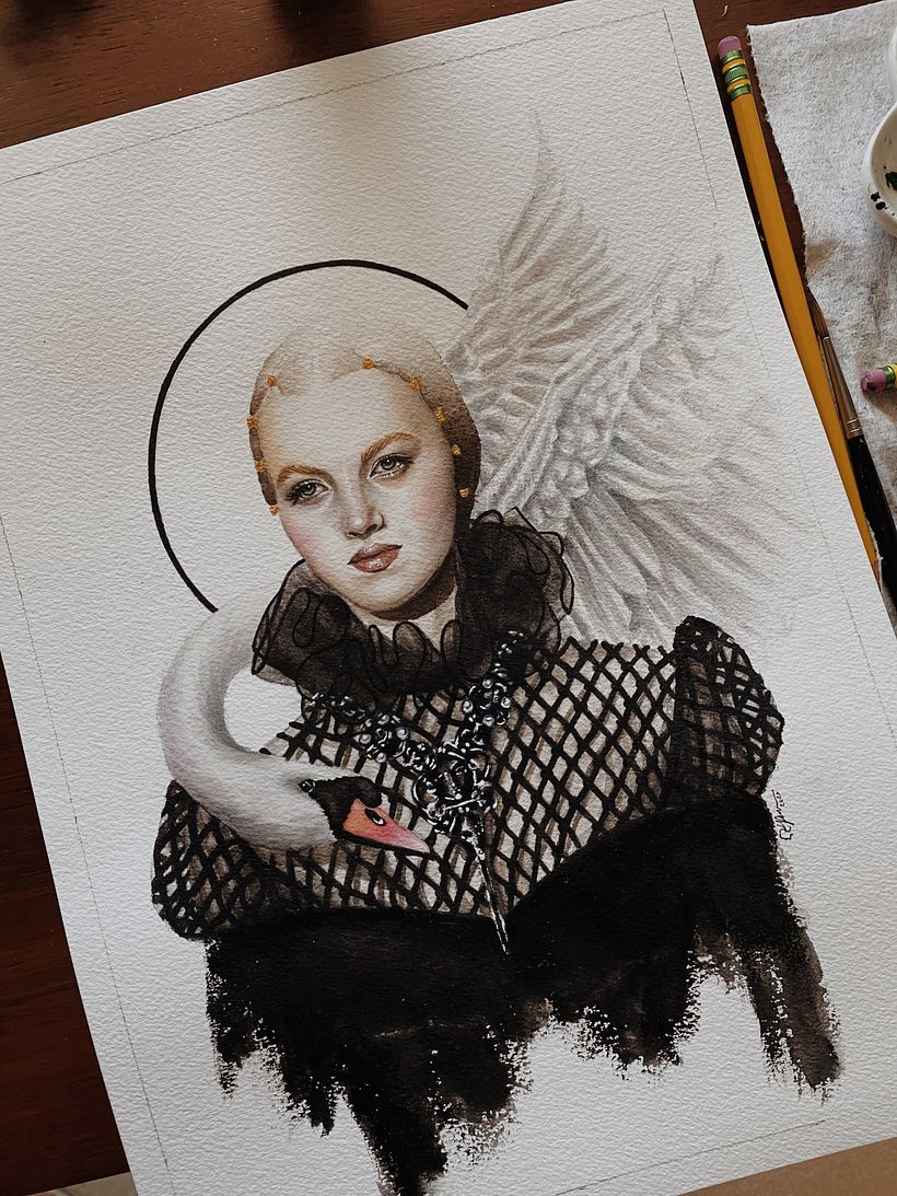 Winged Muse - Ilustrasi tradisional