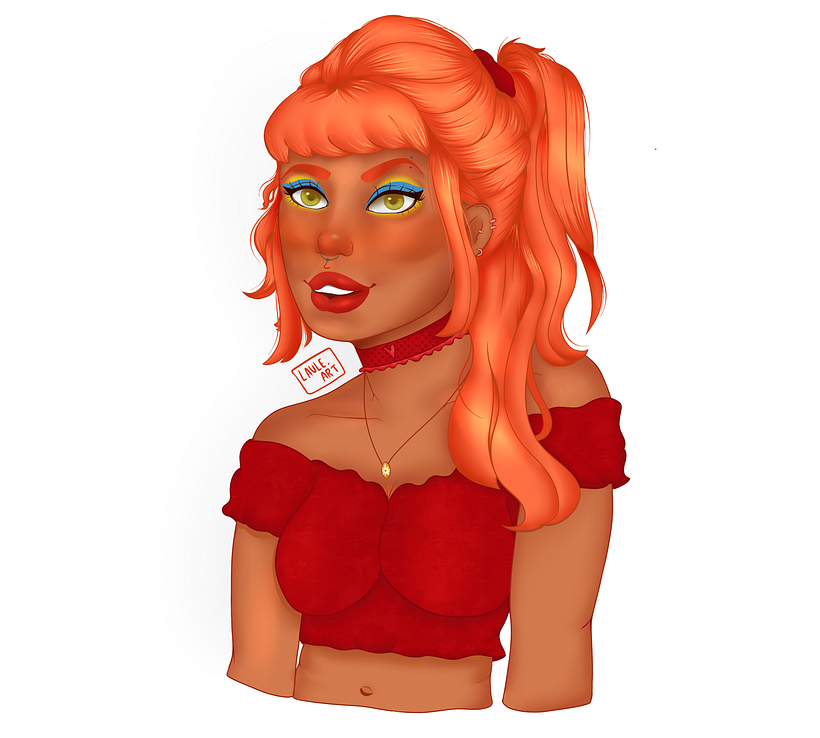 Meu projeto do curso: Retrato de personagens femininas com Procreate 0