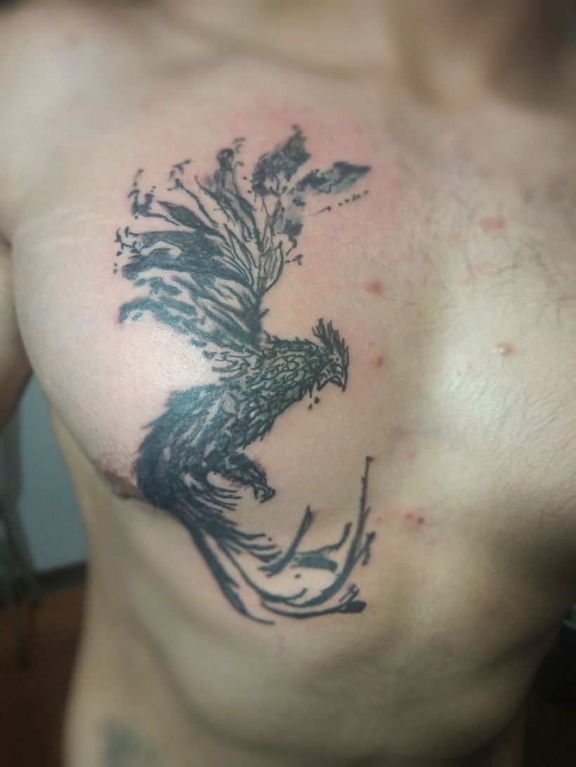 ave fenix , trabajo de relleno.
