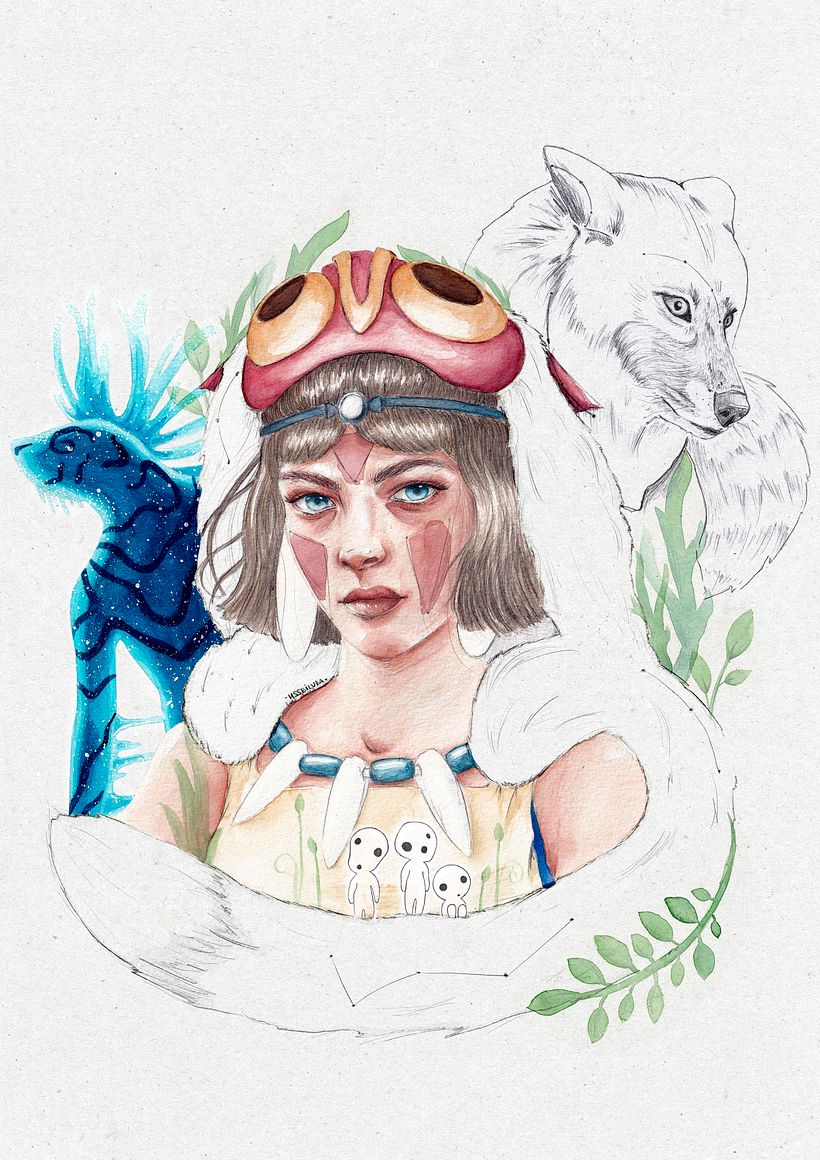 Mi Proyecto del curso: Retrato ilustrado en acuarela 0