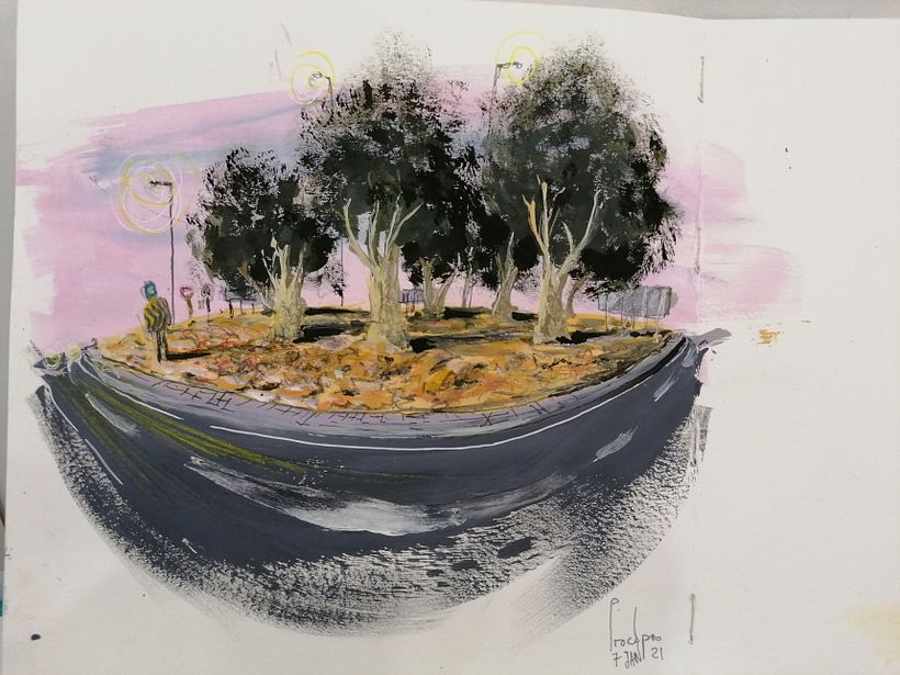 Meu projeto do curso: Sketchbook pictórico com guache: ROTUNDAS 4