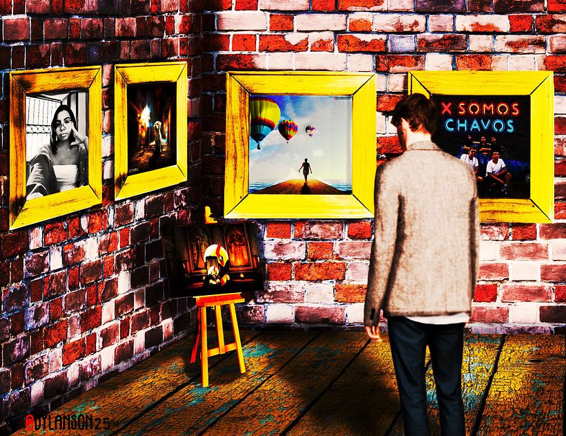 Es una exposición con los trabajos que eh realizado a raíz de que que comencé a aprender más sobre Photoshop