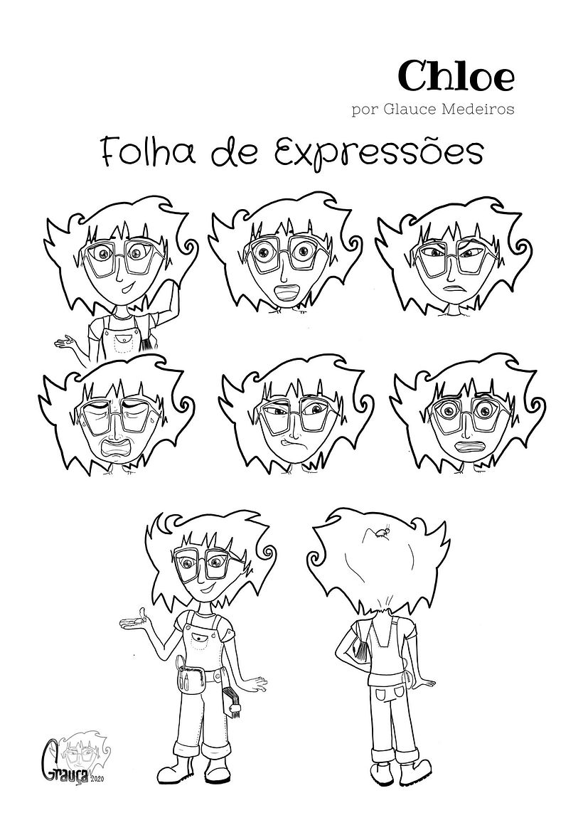 Estudo de Expressões - por Glauce Medeiros
