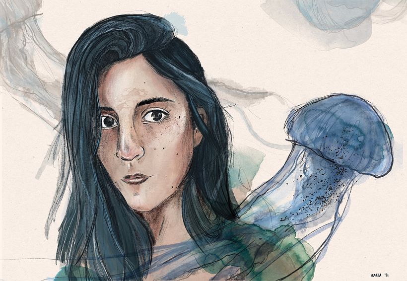 Mi Proyecto del curso: Retrato ilustrado con Procreate -1