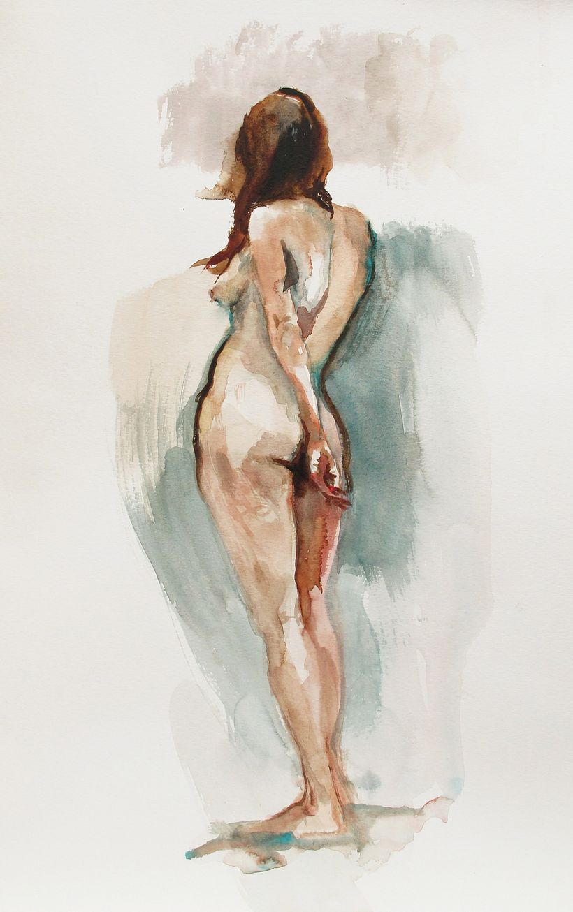 Freedom, watercolor on paper, 2018.