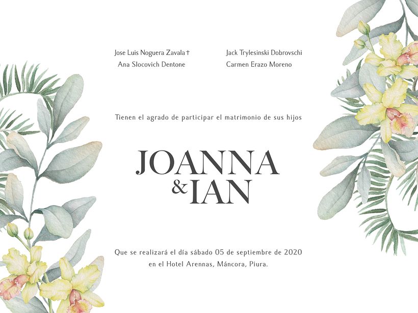Invitación de Matrimonio 1