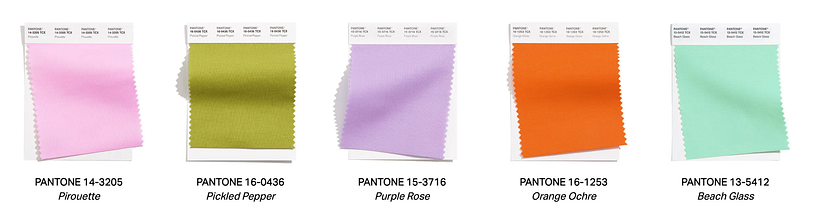 La paleta de colores de Primavera/Verano de 2021 de Londres.