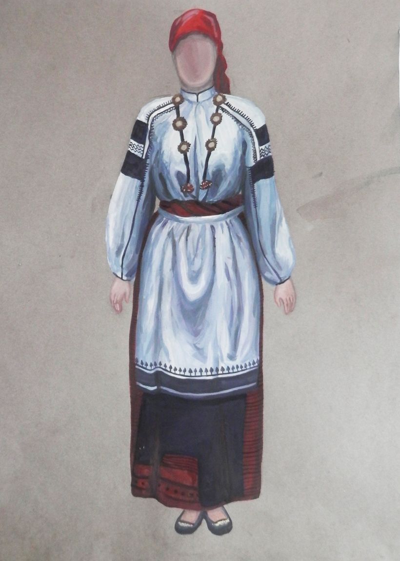 The newlywed costume. Russians