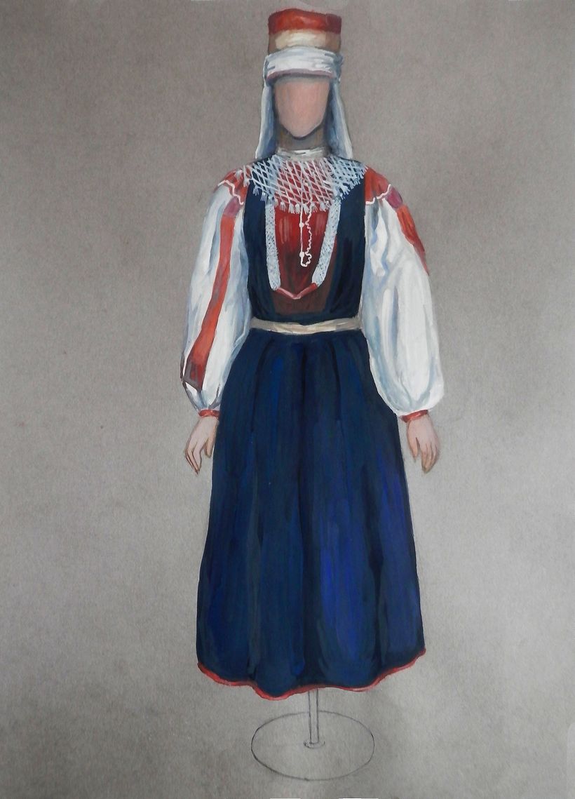 The costume of a married woman. Russians
