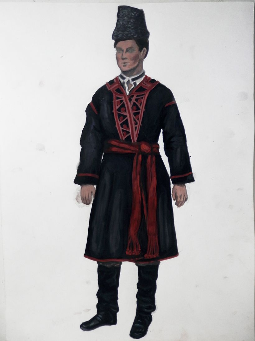 Men's costume. Russians