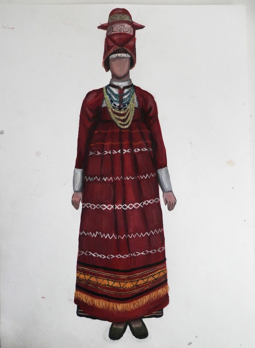 The costume of a married woman. Russians