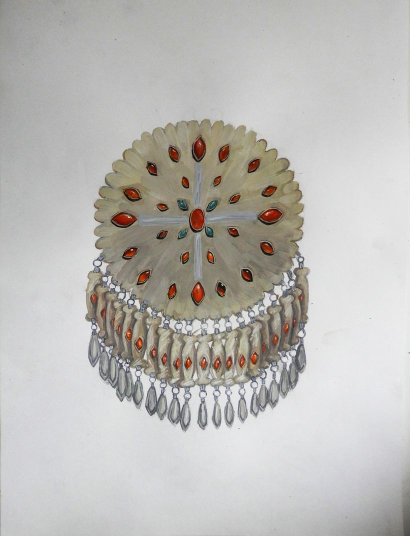 The brooch. Turkmens