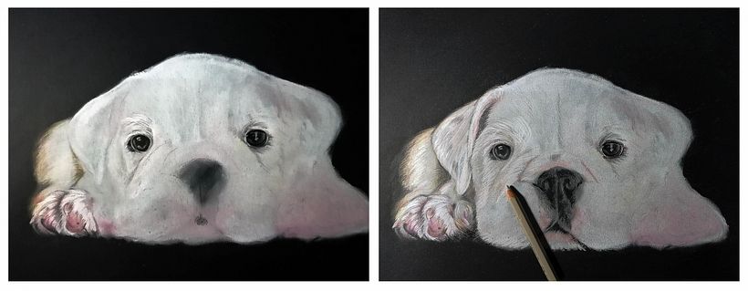 Modelado con lápices de colores...