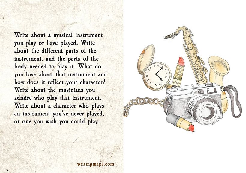 'Writing Prompt' do projeto 'Writing Maps', de Shaun Levin