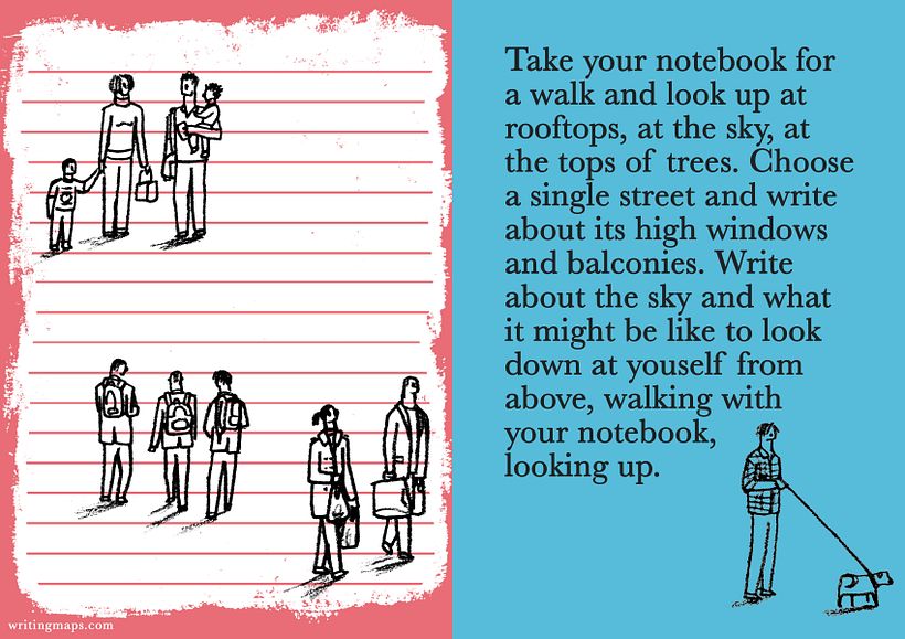 'Writing Prompt' do projeto 'Writing Maps', de Shaun Levin
