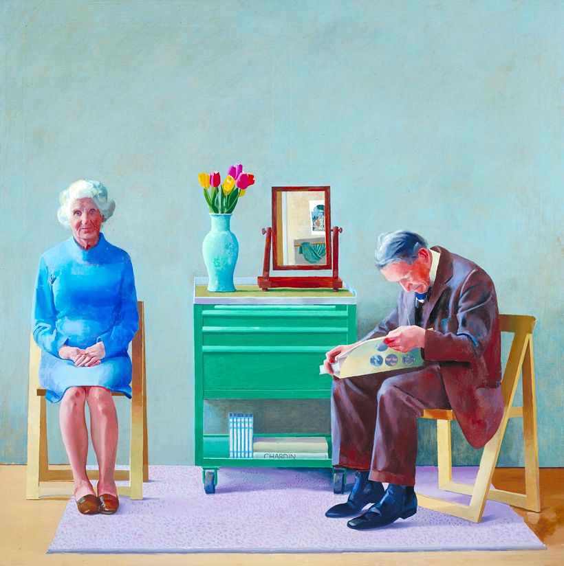 "My Parents"', David Hockney, 1977.