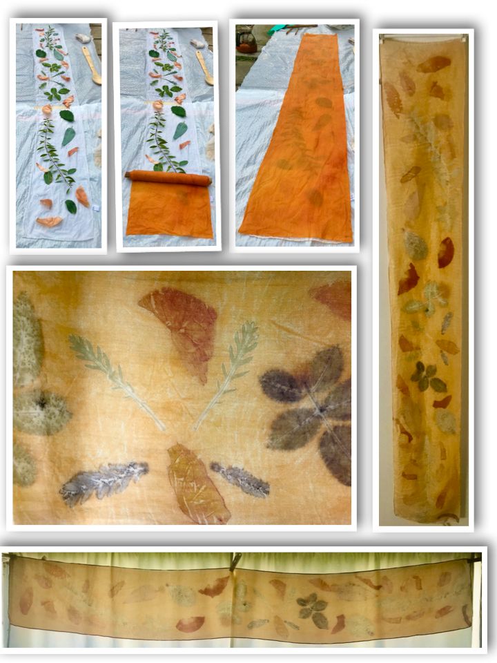 Bufandas de seda en Impresión botánica en textil y papel 8