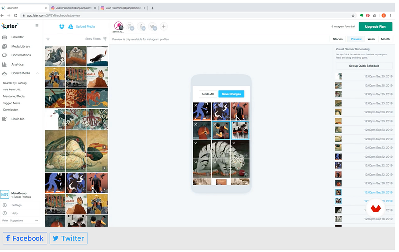 Creating an Illustration Portfolio on Instagram, PENCIL ILUSTRADORES