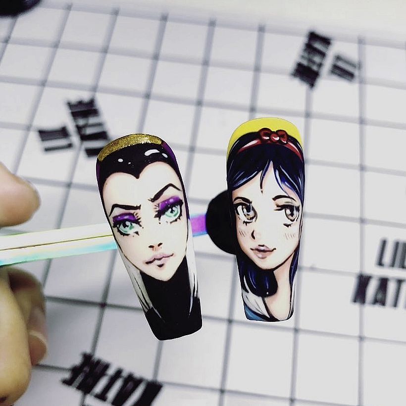 Personajes de estilo manga, por Penny Nail.