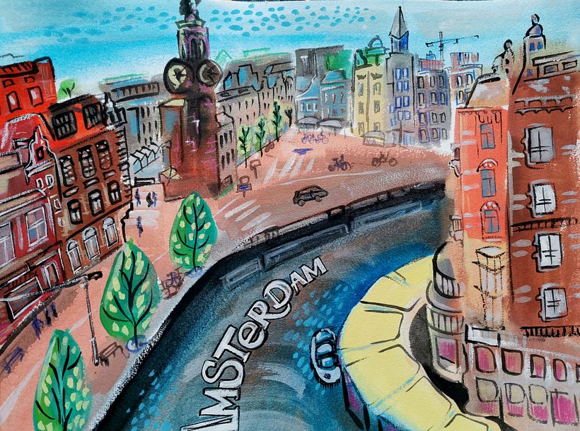 My project in Pictorial Sketchbook with Gouache course 1