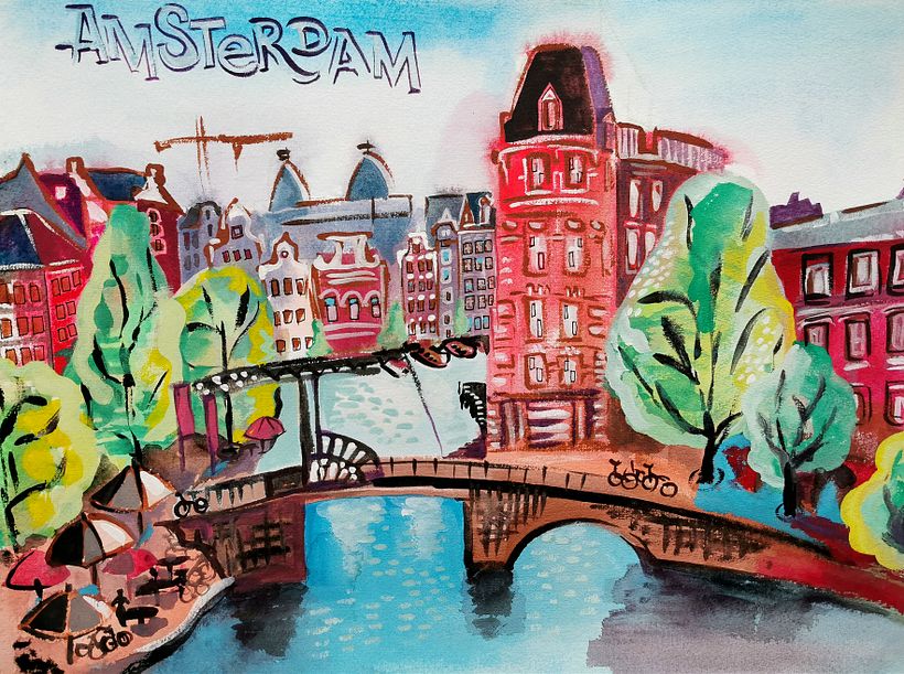 My project in Pictorial Sketchbook with Gouache course 2