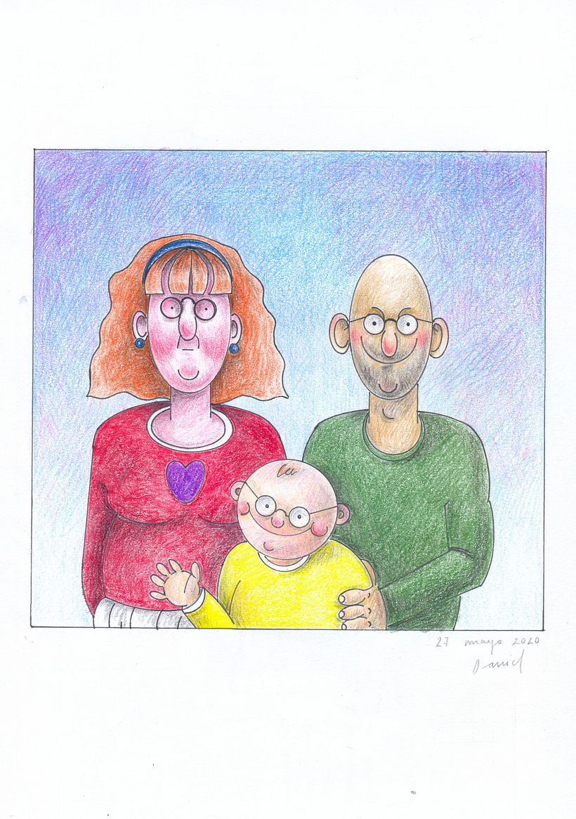 Retrato con reglas de formas