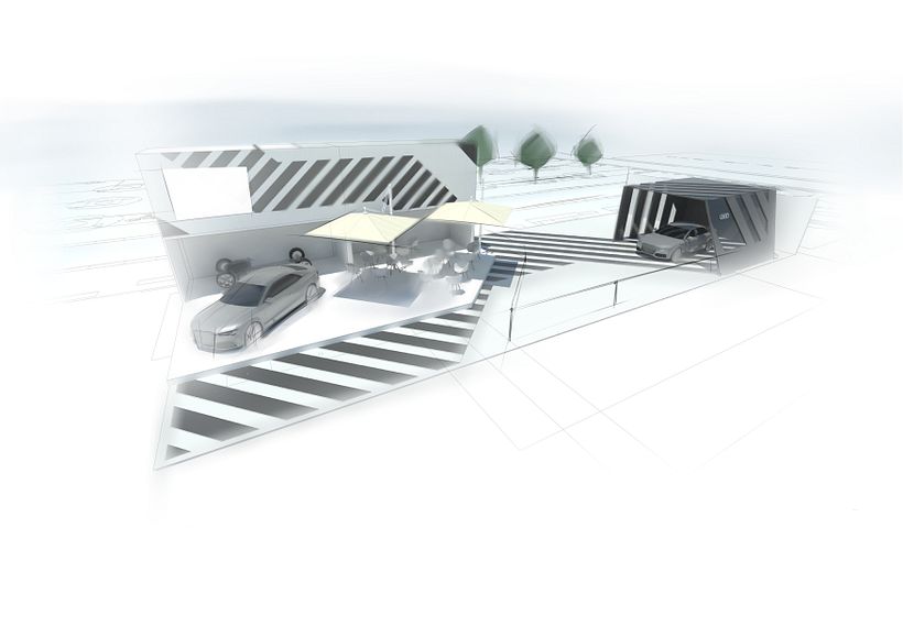 Pavillon de conduite pilotée AUDI IAA