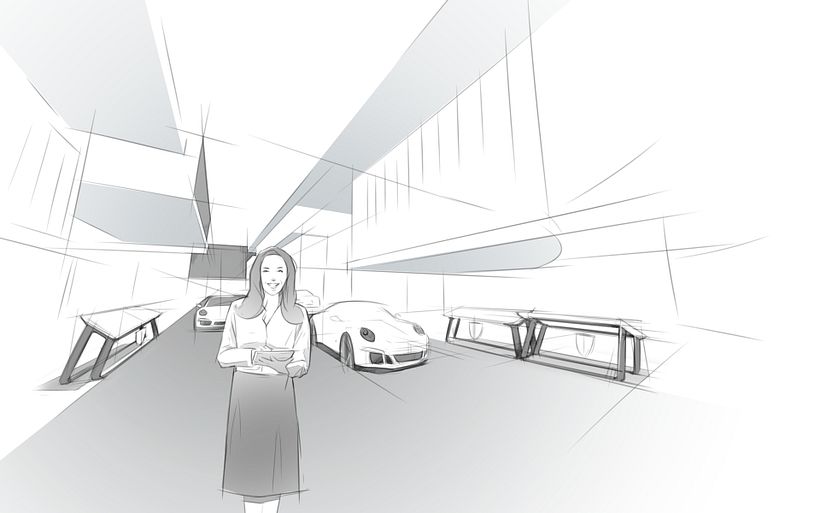 Concept de vente au détail Porsche