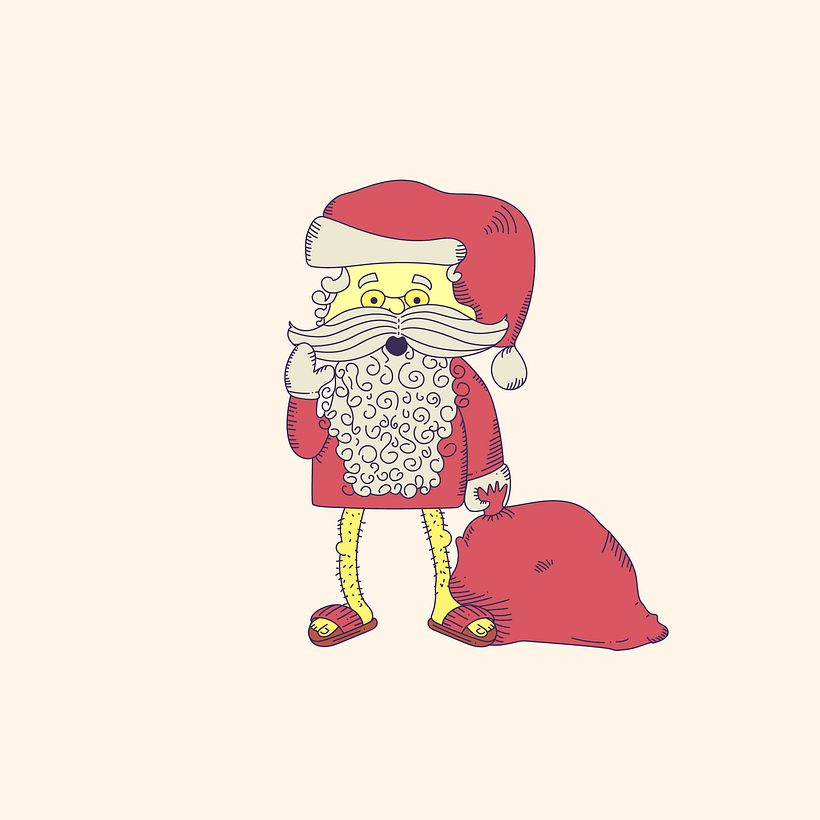 El Papa Noel, siendo de grupo de riesgo, se quedará en casa.