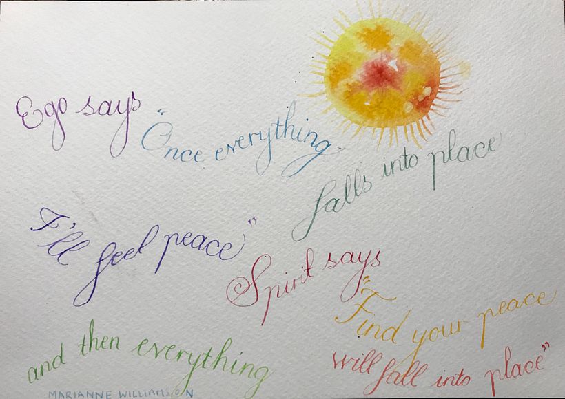 My project in English Calligraphy from A to Z course 1