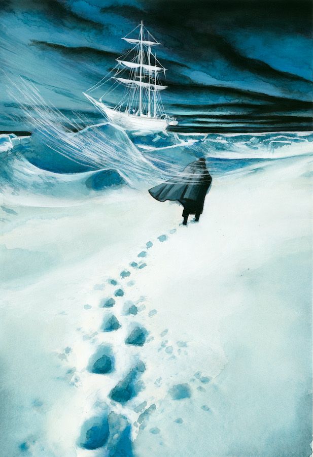 Frankenstein de Mary Shelley (Libro ilustrado con bocetos anexos) 1